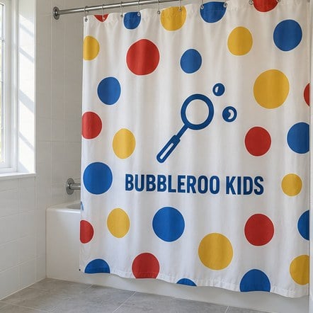 Custom Kids Bath Curtains