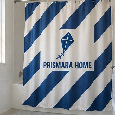 Custom Printed Fabric Shower Curtains
